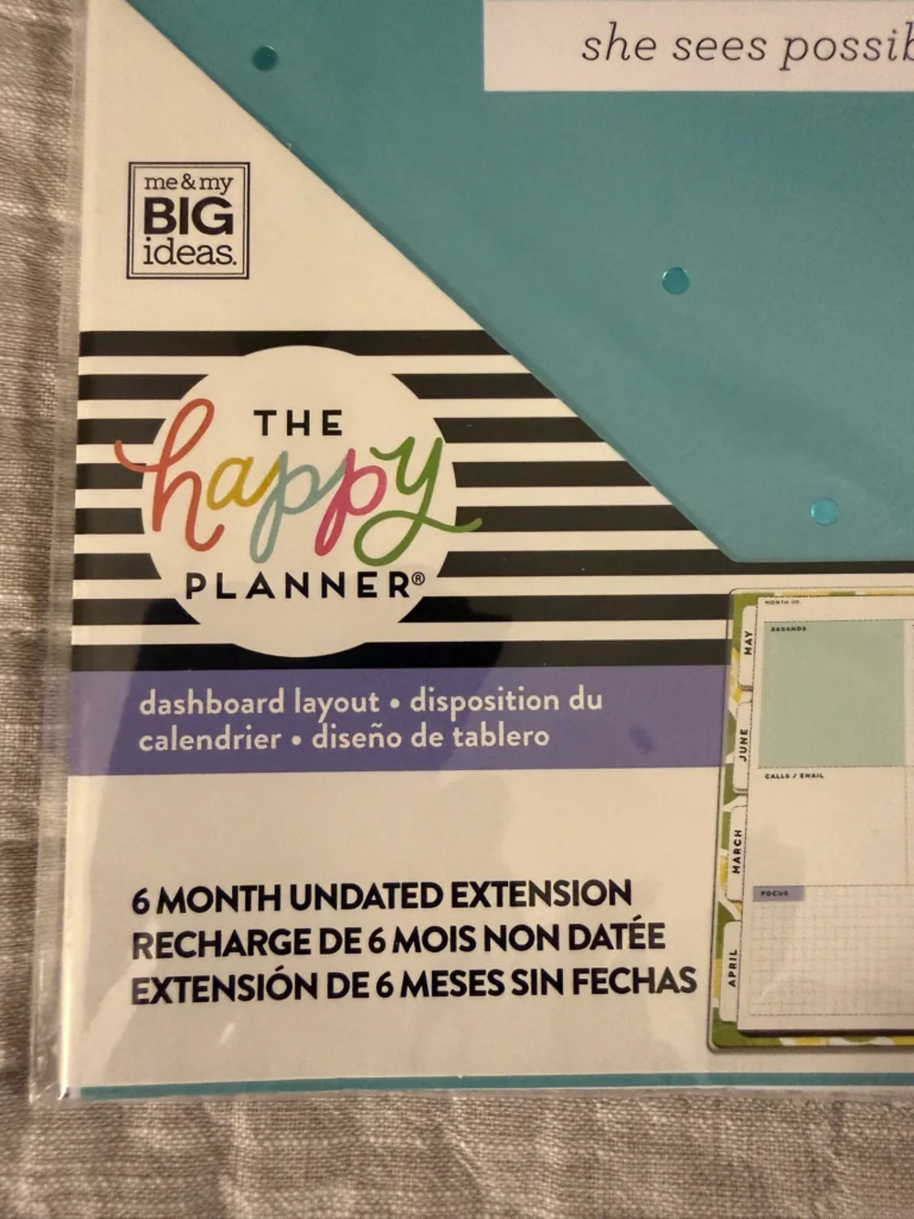 The Happy Planner She’s A Dreamer, A Doer, A Thinker Calendar Extension Pack